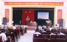 Đồng chí Bí thư huyện ủy, kiểm tra công tác xây dựng NTM tại xã Hoạt Giang.